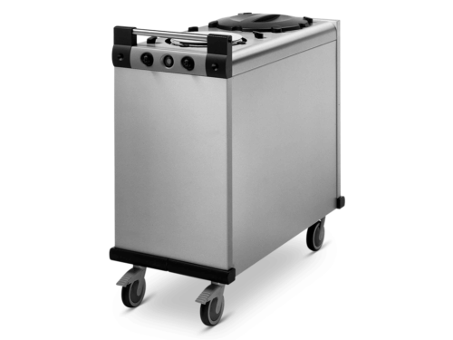 Fahrbarer Design-Tellerwärmer, für runde Teller 240-278 mm (2 Stapel)