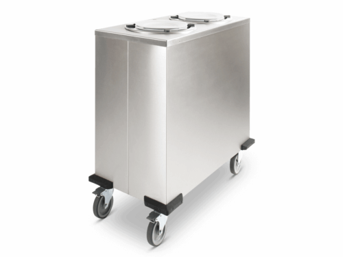 Fahrbarer Tellerstapler unbeheizt, für runde Teller 240-278 mm (2 Stapel) - Equalizer
