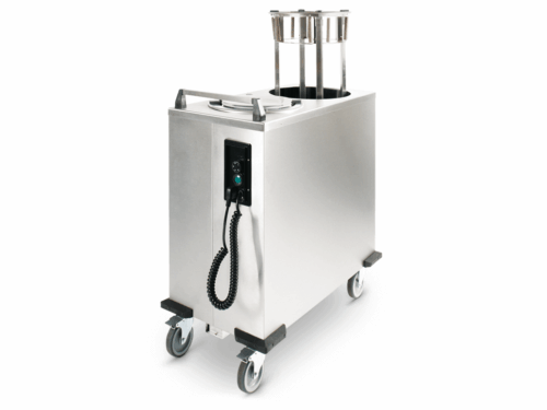 Fahrbarer Tellerwärmer, für runde Teller 270-308 mm (2 Stapel) - Equalizer