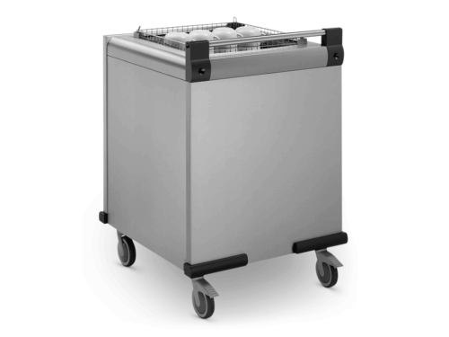 Fahrbarer Stapler unbeheizt für Körbe 500 x 500 mm